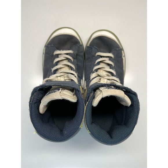 Nike Blazer Mid ‘77 Kids 12C  Navy/White/Gray Hook And Loop DH9822-400 (L12) - Picture 8 of 10
